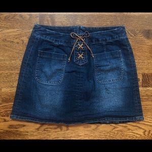 Justice girls Jean skirt.
